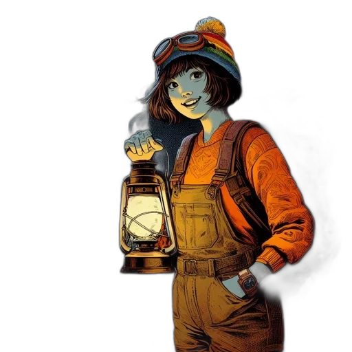 bottle, robot, staff, jacket transparent PNG cut-out