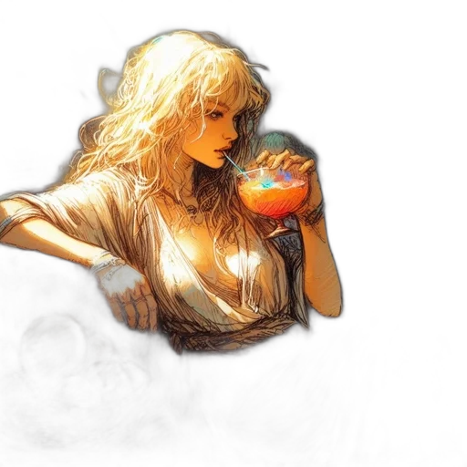 food, fantasy art, concept art, photorealistic transparent PNG cut-out