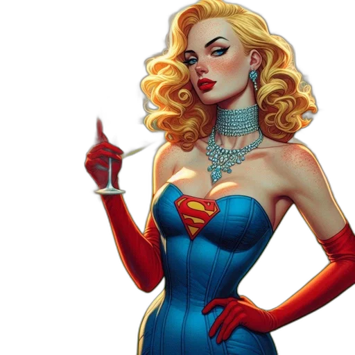 dress, comic book art, concept art, fantasy art transparent PNG cut-out