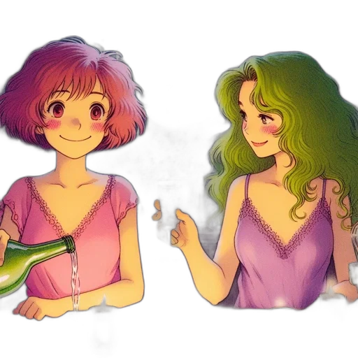 watercolor, concept art, pixel art, fantasy art transparent PNG cut-out