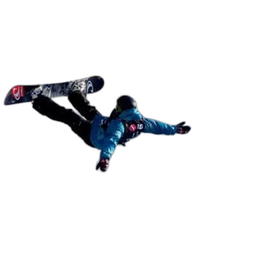 jacket, photorealistic, snowboarder, mid-air transparent PNG cut-out