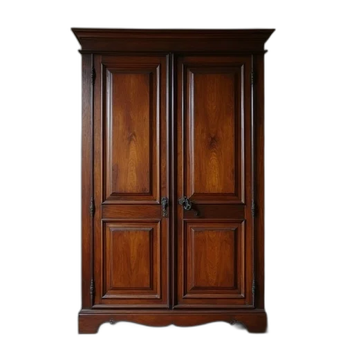 furniture, 3d render, antique, wooden transparent PNG cut-out