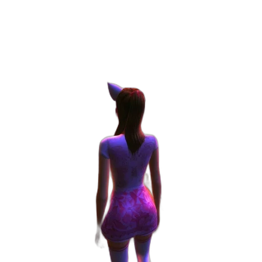 dress, creature, staff, robot transparent PNG cut-out