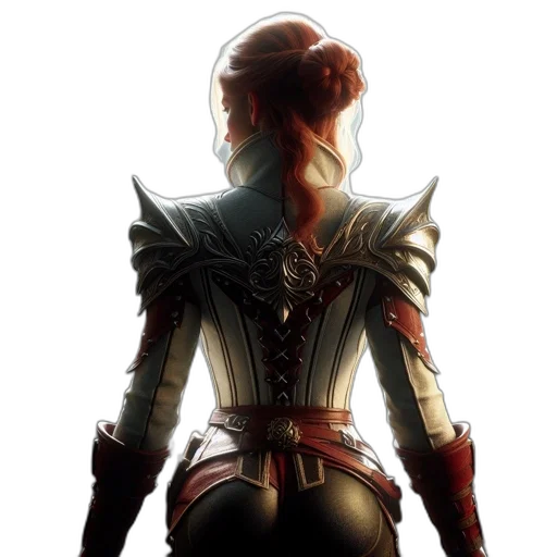 jacket, sword, mask, concept art transparent PNG cut-out
