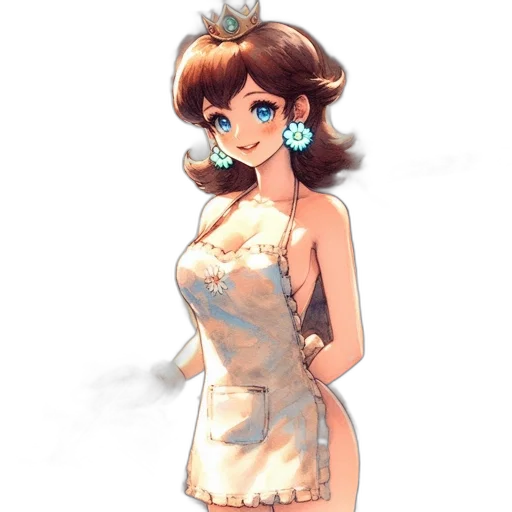 dress, staff, jewelry, anime transparent PNG cut-out
