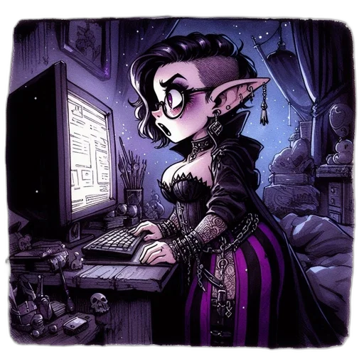 staff, fantasy art, concept art, comic book art transparent PNG cut-out
