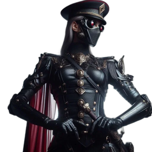 robot, staff, mask, concept art transparent PNG cut-out