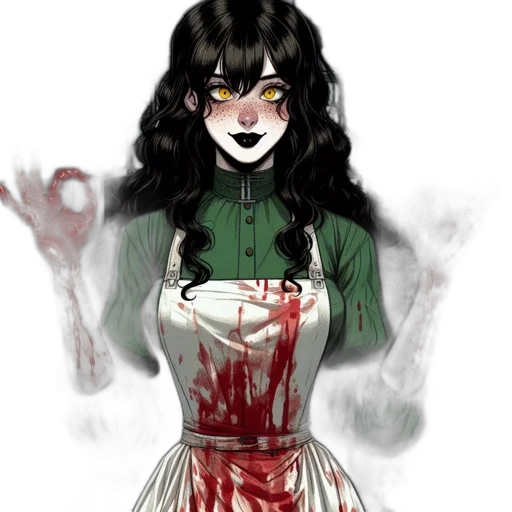 dress, creature, concept art, comic book art transparent PNG cut-out