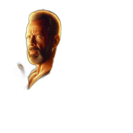 face, staff, photorealistic, 3d render transparent PNG cut-out