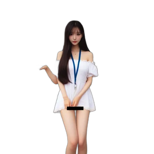 dress, staff, 3d render, concept art transparent PNG cut-out