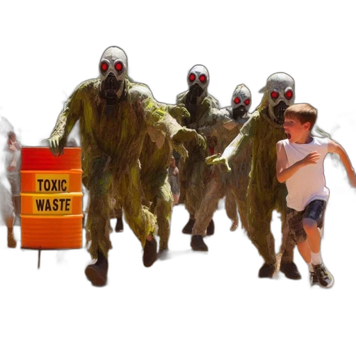 creature, mask, concept art, 3d render transparent PNG cut-out
