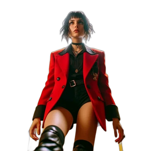 jacket, concept art, cyberpunk, photorealistic transparent PNG cut-out
