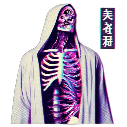 jacket, creature, dress, mask transparent PNG cut-out