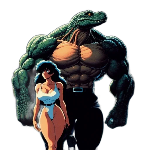 creature, comic book art, concept art, pixel art transparent PNG cut-out