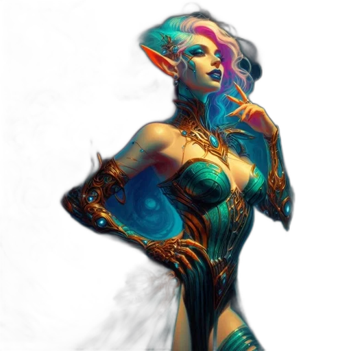 dress, robot, creature, concept art transparent PNG cut-out
