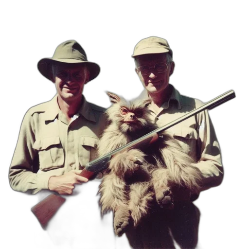 animal, staff, hat, weapon transparent PNG cut-out