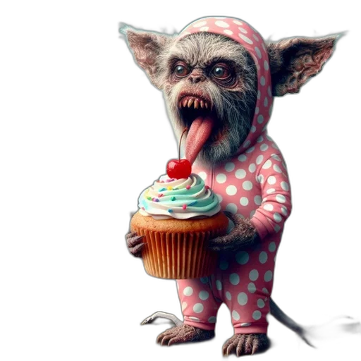 creature, food, animal, 3d render transparent PNG cut-out