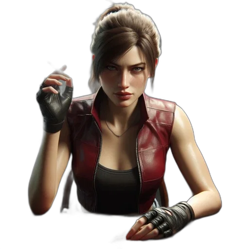jacket, weapon, face, concept art transparent PNG cut-out