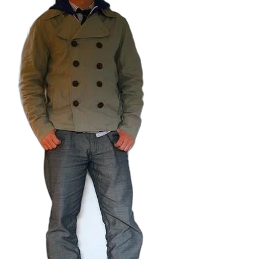 jacket, staff, hat, 3d render transparent PNG cut-out