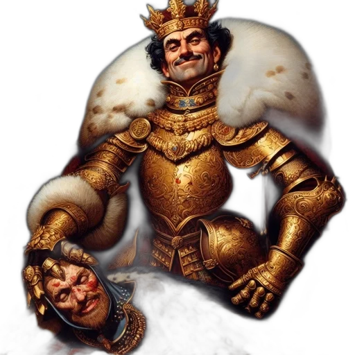 crown, mask, face, sword transparent PNG cut-out