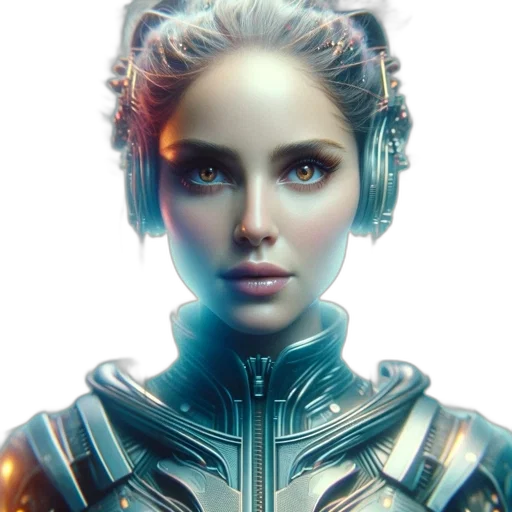 robot, face, mask, crown transparent PNG cut-out