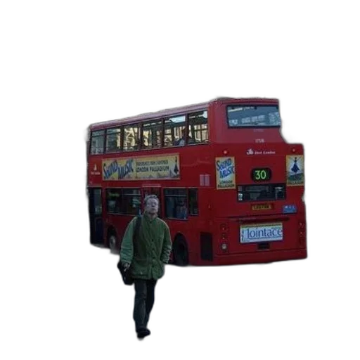 jacket, car, staff, creature transparent PNG cut-out