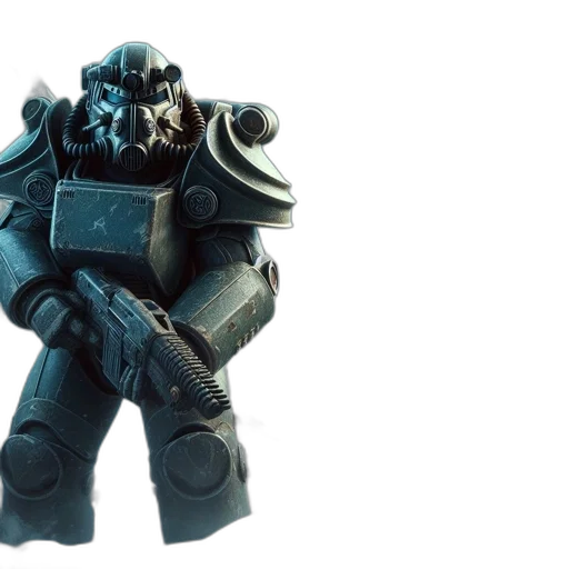 robot, concept art, 3d render, large transparent PNG cut-out
