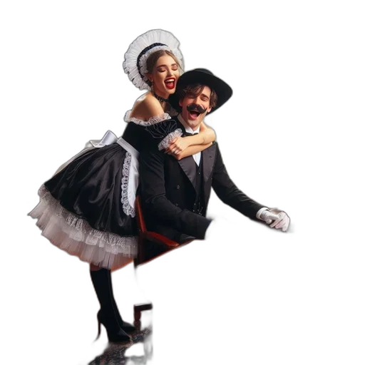 hat, dress, staff, concept art transparent PNG cut-out