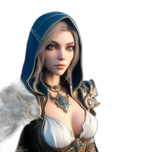 fantasy art, concept art, 3d render, photorealistic transparent PNG cut-out