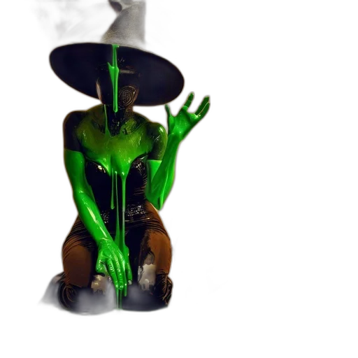 mask, staff, creature, hat transparent PNG cut-out