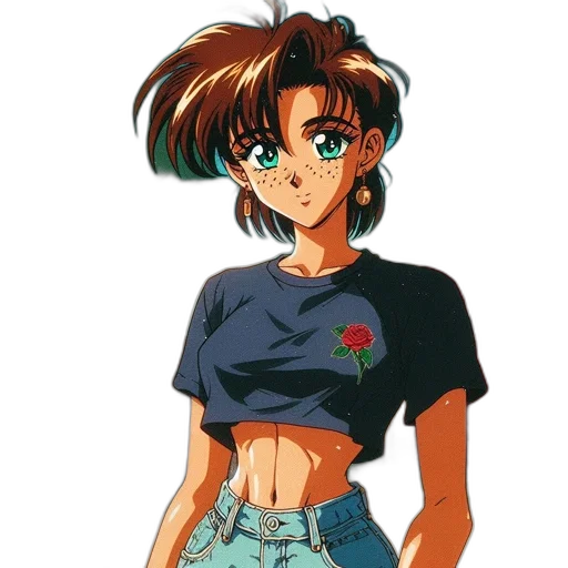 flower, jacket, dress, vaporwave transparent PNG cut-out