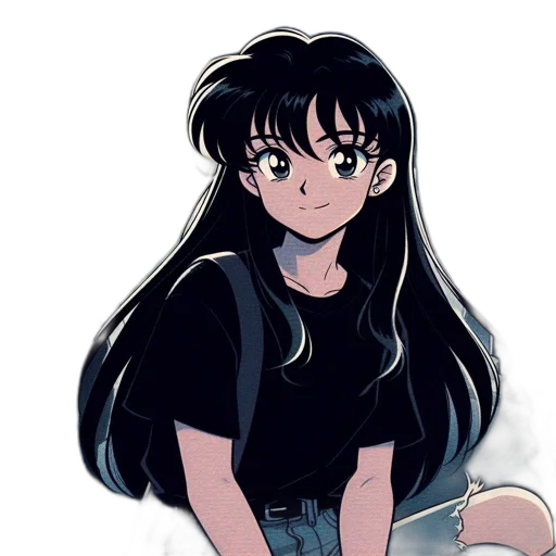 hair, creature, dress, face transparent PNG cut-out