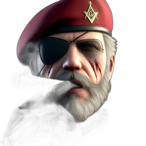 hat, face, staff, weapon transparent PNG cut-out