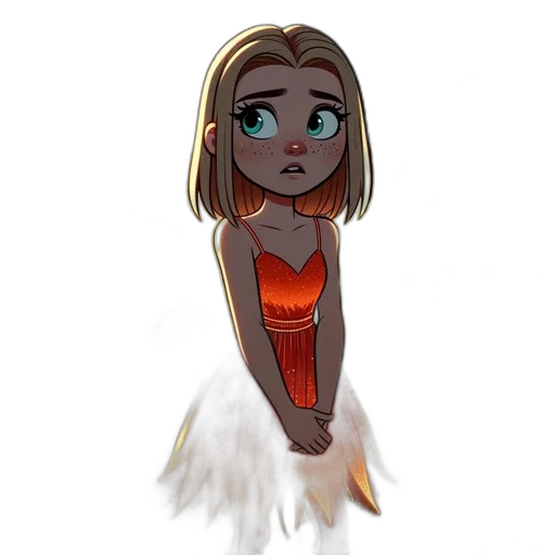 dress, creature, concept art, pixel art transparent PNG cut-out