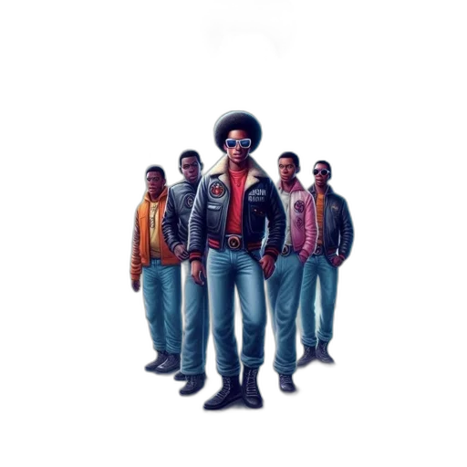 jacket, concept art, pixel art, comic book art transparent PNG cut-out