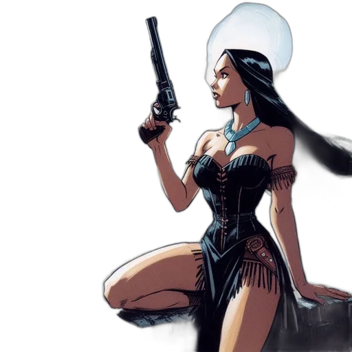comic book art, concept art, fantasy art, woman transparent PNG cut-out