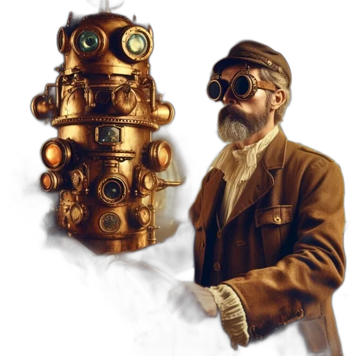 robot, mask, staff, weapon transparent PNG cut-out