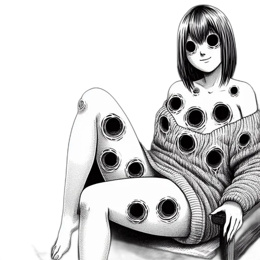 dress, robot, comic book art, pencil sketch transparent PNG cut-out