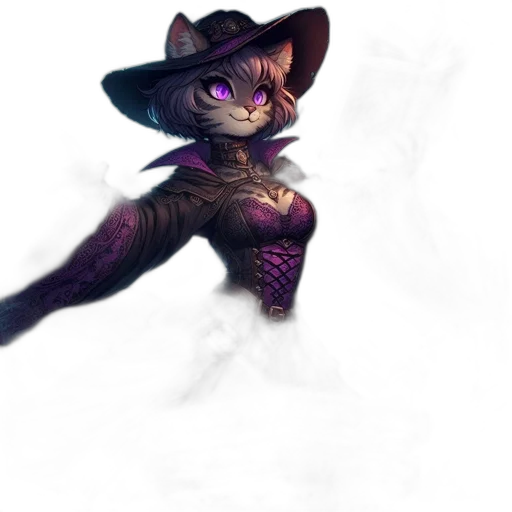 staff, hat, creature, animal transparent PNG cut-out