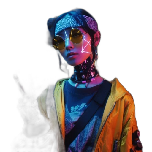jacket, robot, mask, face transparent PNG cut-out