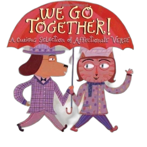 whimsical, book, cover, two transparent PNG cut-out