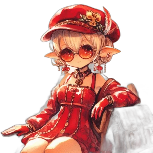 dress, staff, hat, face transparent PNG cut-out