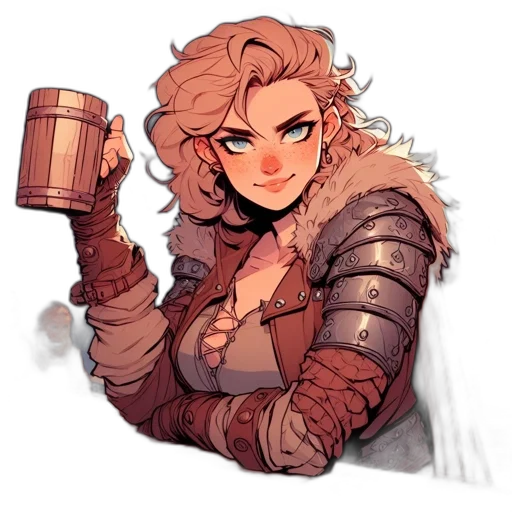 fantasy art, concept art, pixel art, watercolor transparent PNG cut-out
