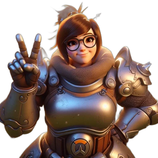 robot, face, weapon, staff transparent PNG cut-out