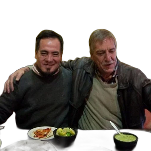 food, staff, jacket, two transparent PNG cut-out