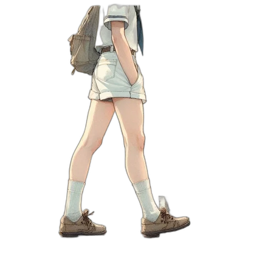 dress, staff, weapon, hat transparent PNG cut-out