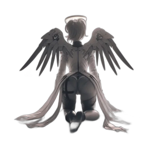 robot, staff, creature, mask transparent PNG cut-out