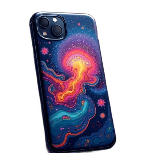 vaporwave, outer space, abstract, colorful transparent PNG cut-out