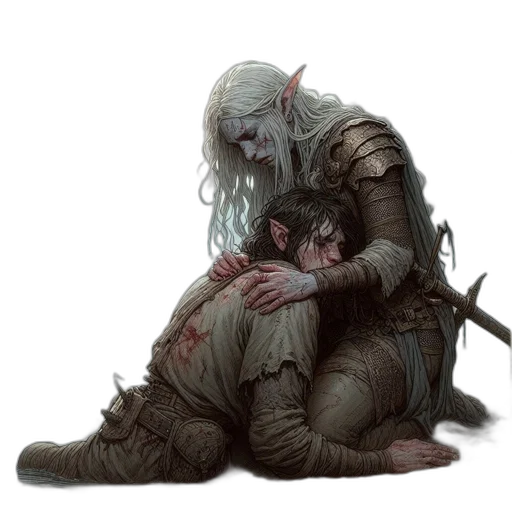 creature, fantasy art, concept art, comic book art transparent PNG cut-out