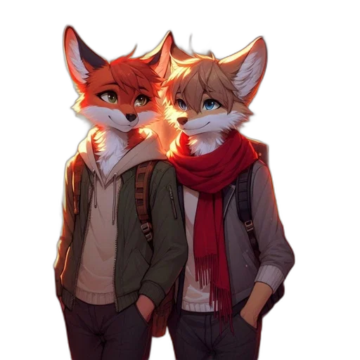 jacket, mask, staff, animal transparent PNG cut-out